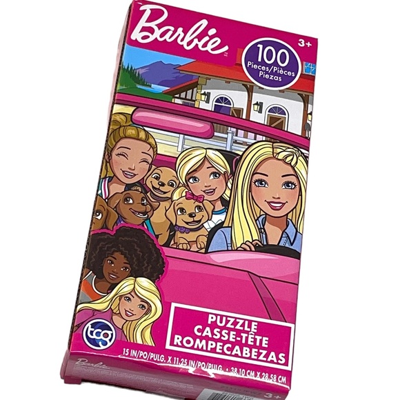 TCG Toys Sure Lox Barbie 100 Pieces Jigsaw Puzzle New In Box Age 3+ - Picture 1 of 14
